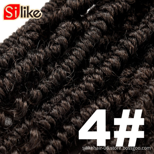 Newest12 inch 30cm Pre Twisted Passion Twist Synthetic Twists Crochet Hair Long Ombre Braids Crotchet Braid Fluffy Braiding hair